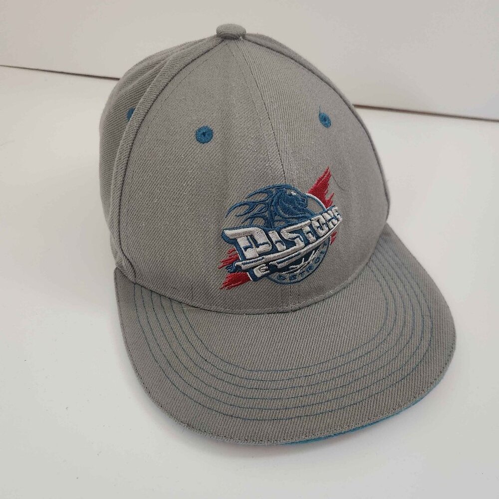 Detroit Pistons Fox Sports Snapback Hat Cap 90s Logo NBA Vintage